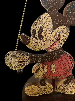 Disney Early Mickey Mouse Table Bedroom Lamp Wooden • $45