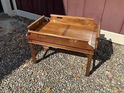 Vintage Baker English Style Mahogany Butler’s Tray Coffee Table • $2690