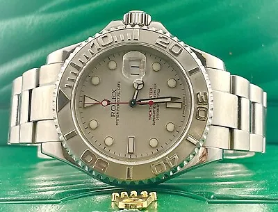 Rolex  40mm Yacht-Master  Oyster Perpetual Date Platinum Dial Ref 16622 • $8999