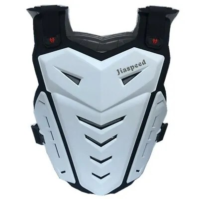 Motorcycle Racing Armor Vest Riding Chest Motocross Jacket Back Protector White • $57.99