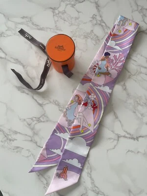 $298 • Buy New In Box Authentic HERMES Silk Twilly
