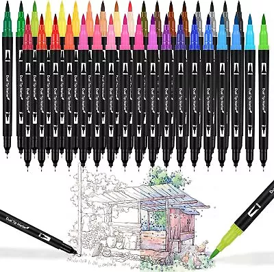 36Pcs Colours Premium Acrylic Paint Marker Pens Extra Fine Tip Rock Painting New • £11.90