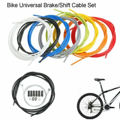 MTB Shift Line Road Bicycle Bike Universal Housing Kit Smooth Brake Cable Sets • £6.59