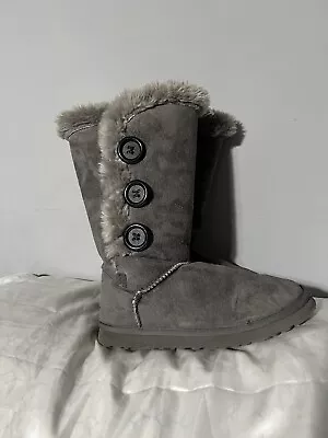 Gray Tall Ugg Boots Size 8 • $25