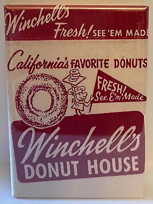 Winchell's Magnet 2 X3  Refrigerator Locker Advertisement Retro Food Vintage • $6.95