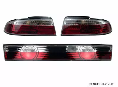 P2M Phase 2 Crystal Clear Rear Tail Lights Kit 3pcs S14 Zenki 240SX Silvia New • $265