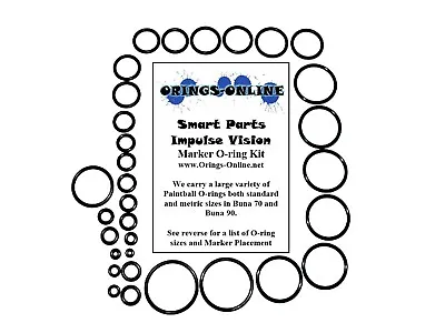 Smart Parts Impulse Vision Paintball Marker O-ring Oring Kit X 2 Rebuilds / Kits • $12.85