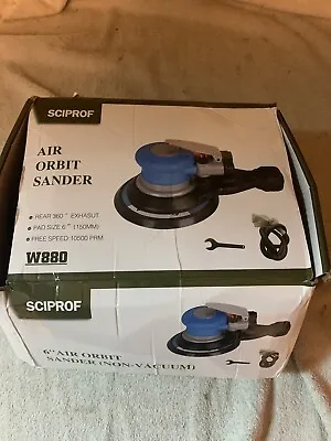SCIPROF 6 Inches Air Random Orbital Sander Heavy Duty Da Sanders Blue&black  • $40