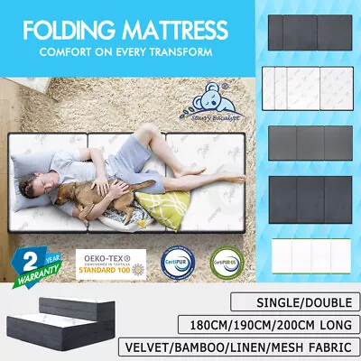 $76.95 • Buy S.E. Foldable Foam Mattress Camping Bed Folding Sofa Lounge Double King Single
