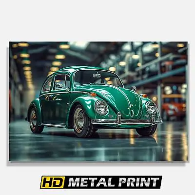 1959 Volkswagen Beetle Poster Printed On Metal Vintage VW Garage Art Metal Pri • $13.49