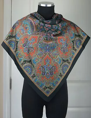 $4.99 • Buy The Art Of Scarf Women's Multi-Color Paisley 100% Polyester Scarf