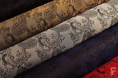 Paisley Weave Jacquard Lining Fabric - Width 144 Cm -Great For Jackets And Coats • £7.50