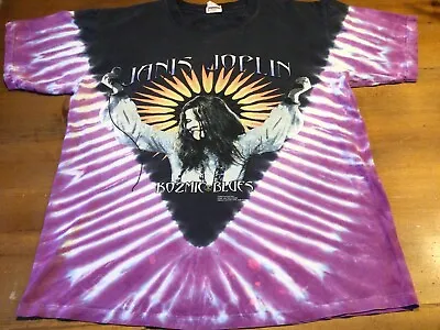 Vintage 2000 Janis Joplin Kozmic Blues Shirt Med. See Picture As Is • $15.95