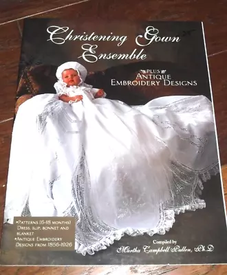 Christening Gown Ensemble By Martha Pullen Patterns Antique Embroidery Designs • $14.99