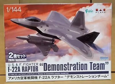 Platz Models 1/144 F-22a Raptor Demostrator Team Model Kit 2-pack.  Import! • $34.96