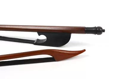 Baroque Violin Bow 4/4 Ebony Frog Brazil Wood Black Bow Hair Round Stick Bows  • $31.83