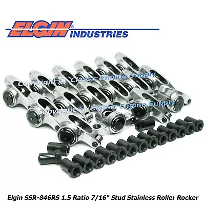 Stainless Steel Roller Rocker Arms 1.5 Ratio Fits Pontiac 350 400 428 455 • $180.22