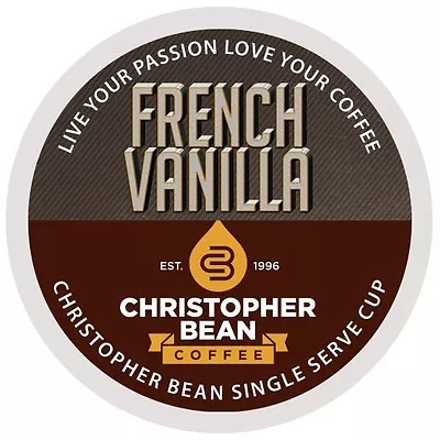 Christopher Bean Coffee French Vanilla Single Cup K Cups One 18 Count Box • $16.99