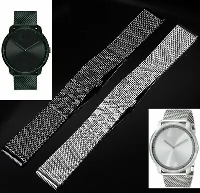 Mesh Stainless Steel For Movado Bold Men 3600261 3600260 Watch Band Strap 22mm  • $42.31