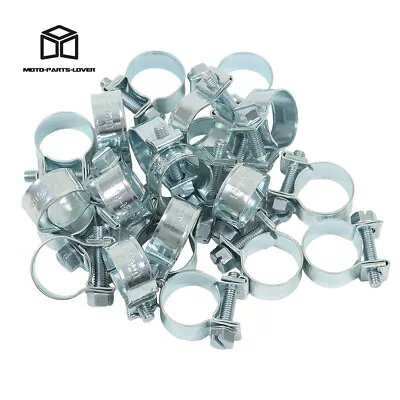 20Pcs 14mm - 16mm 3/8  Fuel Injection Hose Clamp / Auto Fuel Clamps • $6.66