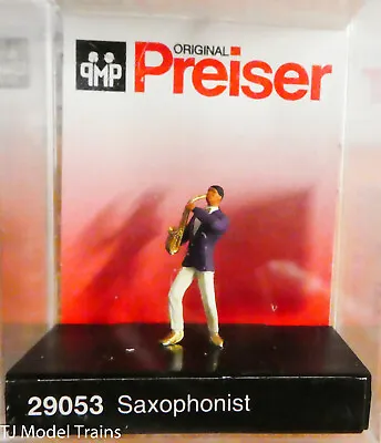 Preiser HO #29053 Working People -- Saxophone Musician (Hand Painted) • $5.39
