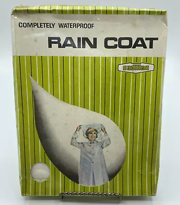 Rare Vintage Women’s Waterproof Rain Coat Medium Made For Cadillac Unopened • $37.37