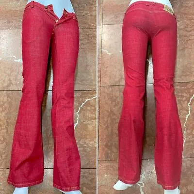 Women's Von Dutch Red Fashion Denim Pants  • $155