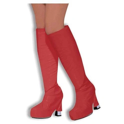 £6.99 • Buy 1960's 1970's Fancy Dress Red Go Go Boot Cover