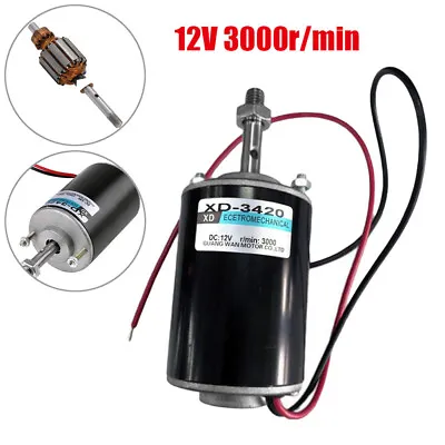 3000RPM Permanent Magnet Electric Motor Tools High Speed Generator CW/CCW 12V DC • £14.49