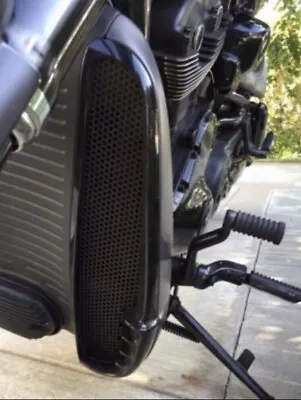 Harley Vrod NRS Radiator Grills (Gloss Black) • $99