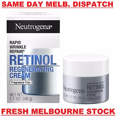 Neutrogena Rapid Wrinkle Repair Retinol Regenerating Cream FRAGRANCE FREE - 48g • $42.50