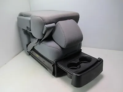 2009-2014 Ford F-150 JUMP SEAT Center Console Armrest Cup Holder Gray • $499.99