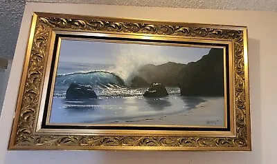 Original Violet Parkhurst Painting California Seascape • $4500