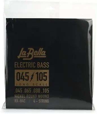 La Bella RX-N4C Rx Nickel Bass Strings - .045-.105 4-string • $23.99