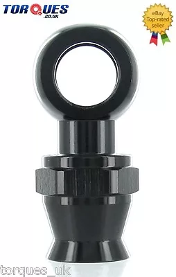£13.69 • Buy AN -6 (AN6 AN 06) 12.5mm Eye Banjo TEFLON Hose Fitting In Stealth Black