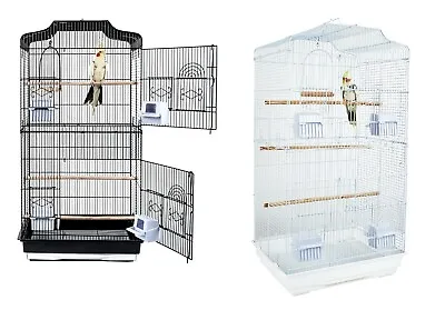 Genuine Rainforest Bird Cage Budgie Cockatiel Parakeet Canary Finch Tall Cages • £54.99