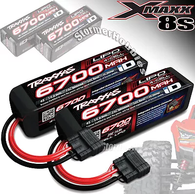 2 Traxxas 2890X Power Cell LiPo 14.8V 6700mAh Batteries W/ID X-MAXX 8s UDR MAXX • $279.90