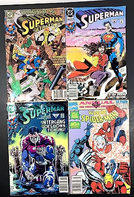 Vintage Superman + Spiderman Comic Books • $7