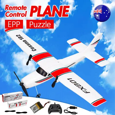 FX801 RC Plane Airplane Cessna 182 2.4GHz 2CH Remote Control Glider Flighter RTF • $32.99