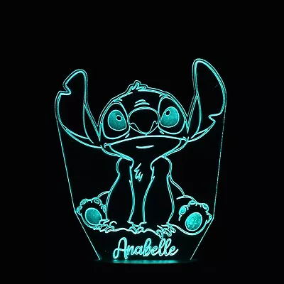 Stitch Night Light | Personalised Stitch Night Light | Stitch | Lilo And Stitch • £19.95