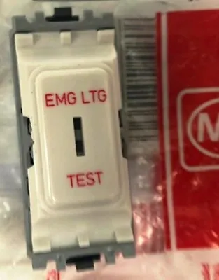 MK K4898ELWHI Emergency Light Test Keylock Switch 2 Way Single Pole 20 A EMG LTG • £6.71