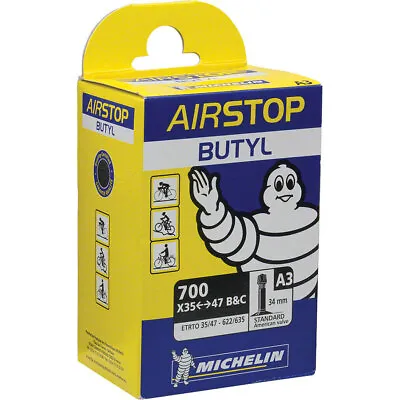 Michelin Airstop 700c X 35-47mm 34mm Schrader Valve  Tu • $12.99