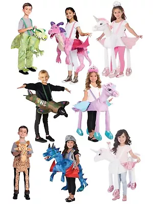 Child Ride On Animals Fancy Dress Book Day Kids Boys Girls Step In Riding Mascot • £26.99
