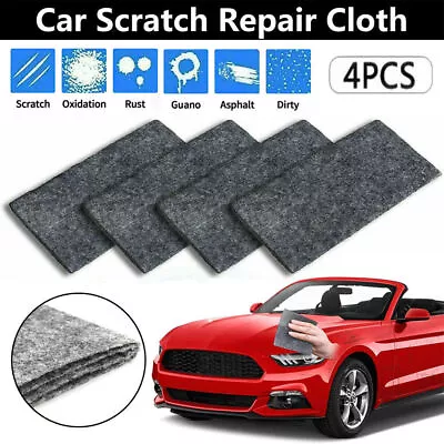 4Pcs Nano Sparkle Cloth For Car Scratches Nano Magic Cloth Scratch Remover • $8.89