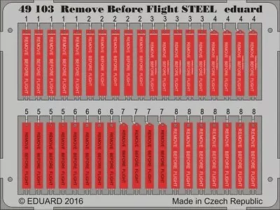 Eduard 49103 1/48 Aircraft- Remove Before Flight Steel (Painted) • $7.99