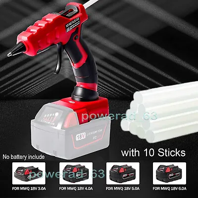 Handheld Glue Gun For Milwaukee 18V M 18 Li-ion Battery Wireless Battery Powered • £29.25