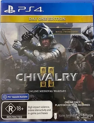 CHIVALRY II 2 Online Medieval Warfare Sony PlayStation 4 PS4 5 PS5 Aussie Stock • $24