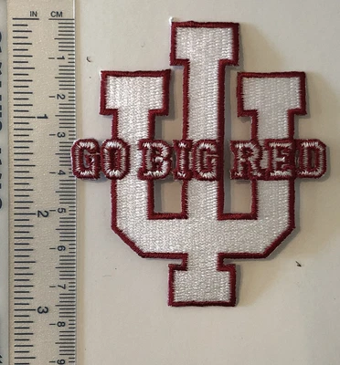 $3.50 • Buy University Of Indiana Go Big Red Embroidered Iron On Patch, 3”
