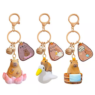 Cartoon Lotus Keychain Cute Pufferfish Merit Backpack Pendant Anti Loss Keychain • $10.70