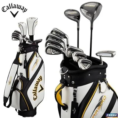 $1139.68 • Buy Callaway 2019 WARBIRD Carbon Golf Club Caddy Bag Set 10 Clubs Flex R Men's  